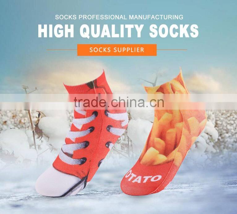 wholesale ladys colorful ankle sublimation blank socks