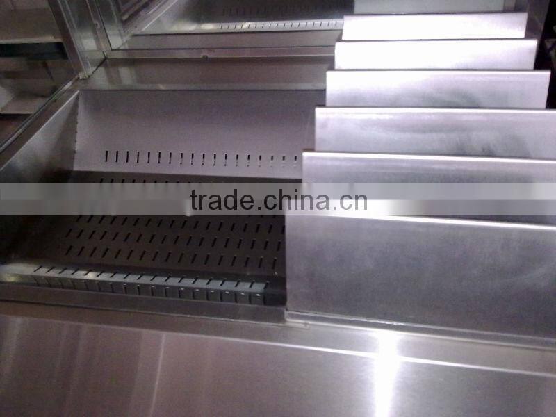 chips warmer table/chips filling station