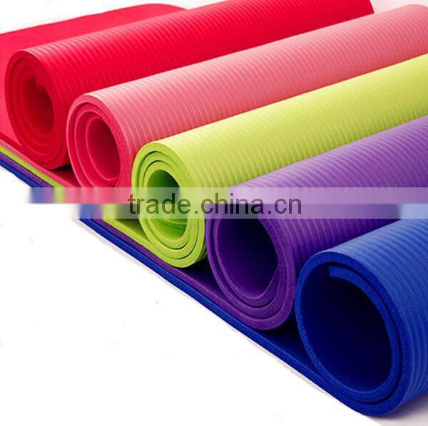 Anti-Slip eco-friendly wholesale custom print NBR yoga mat