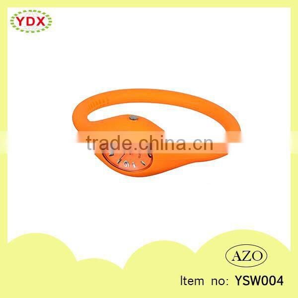 Hot selling water resistant portable silicone wrist watch