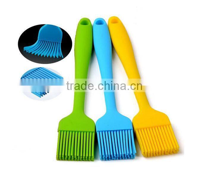 Soft rubber silicone oil pastry brush, High quality and bright color silicone pastry brush, Eco-friendly silicone pastry brush