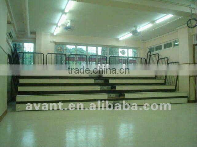 classic wooden bleacher chair grandstand indoor sports equipment for baseballs rugby entertainment sports games use