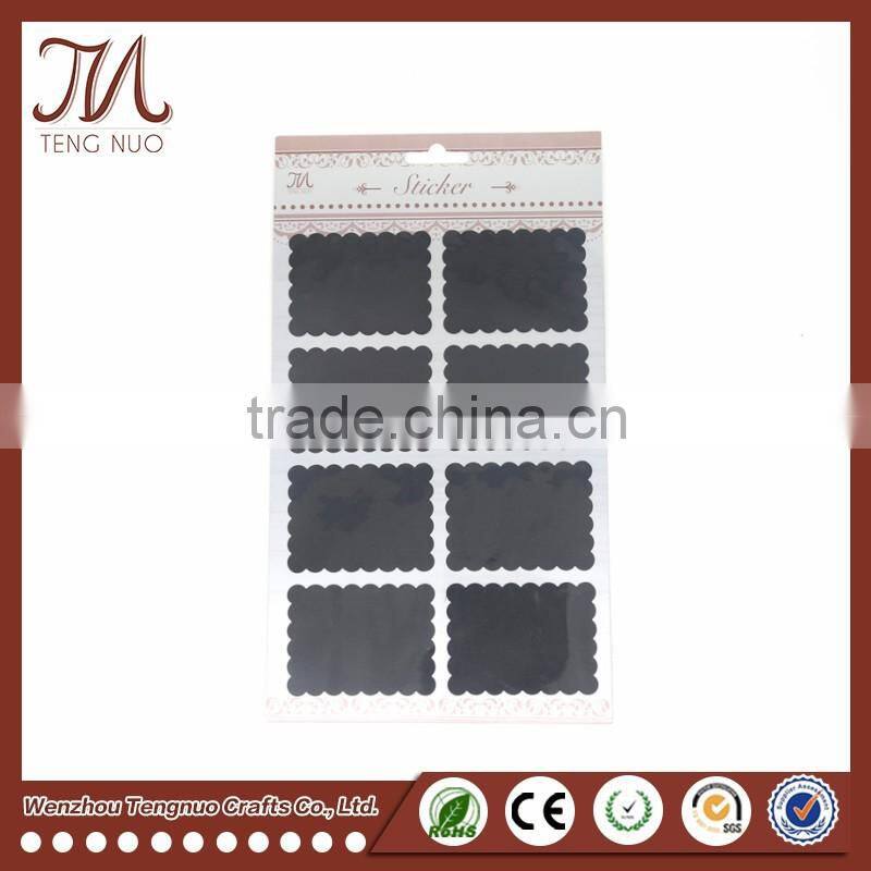 Factory Exported Labels Chalkboard PVC Decal Sticker