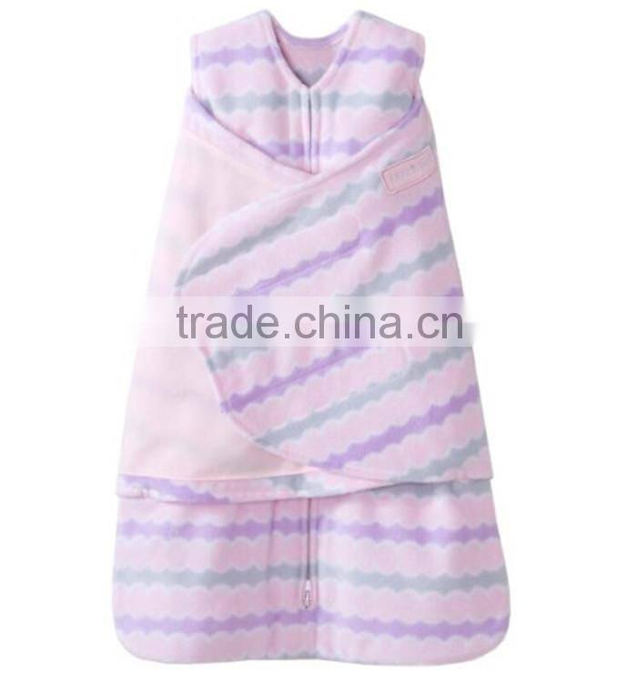 Sleeping Baby Fleece Swaddle Newborn Blanket Adjustable Infant Wrap