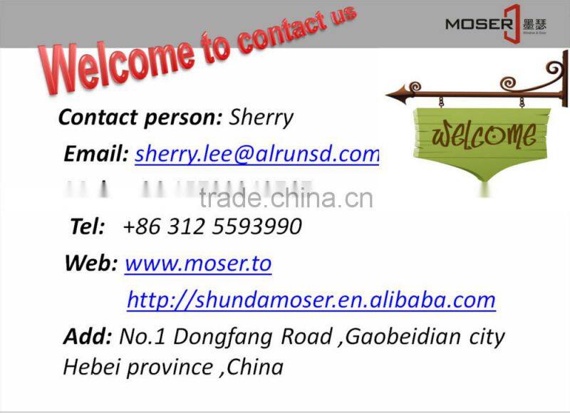 Solid wood built-in grill open outward with true mullion double glazed window