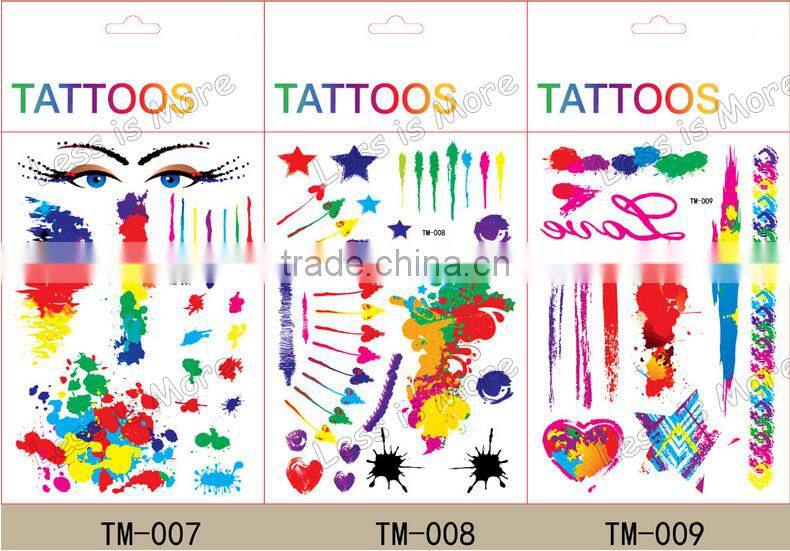 Kids Tatoo Sticker Temporary Body Glitter Tattoo