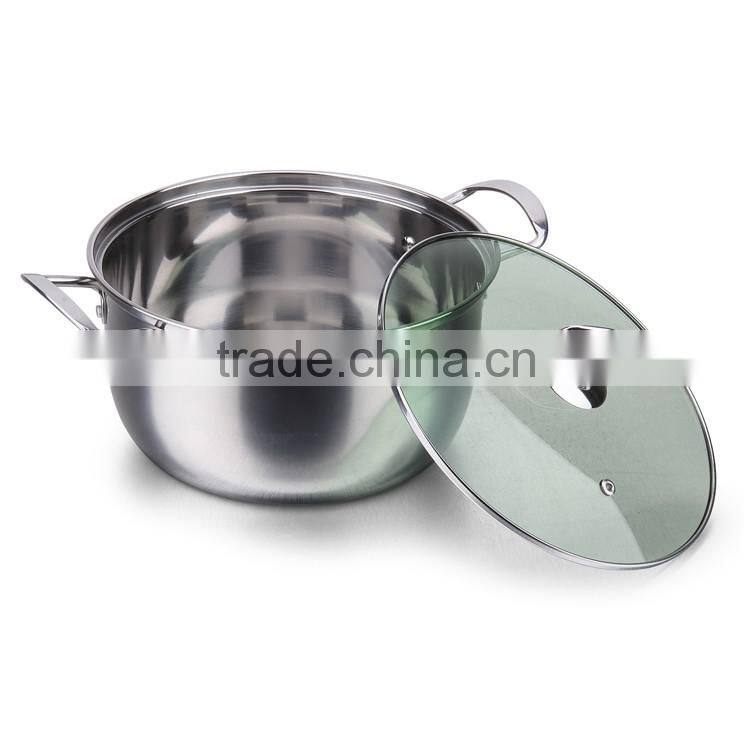 Stainless Steel Hot Milk Boiling Pot & Stock Cooking Pot Set