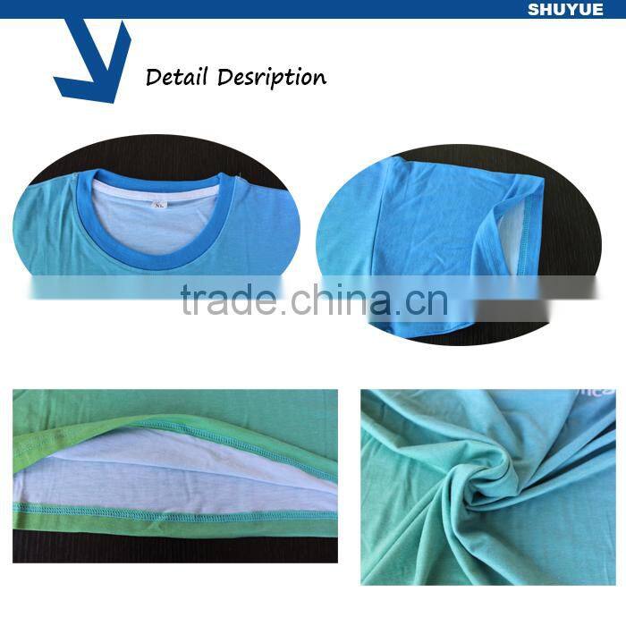 160GSM polycotton Lycra full printing tshirt, round neck promotional tshirt