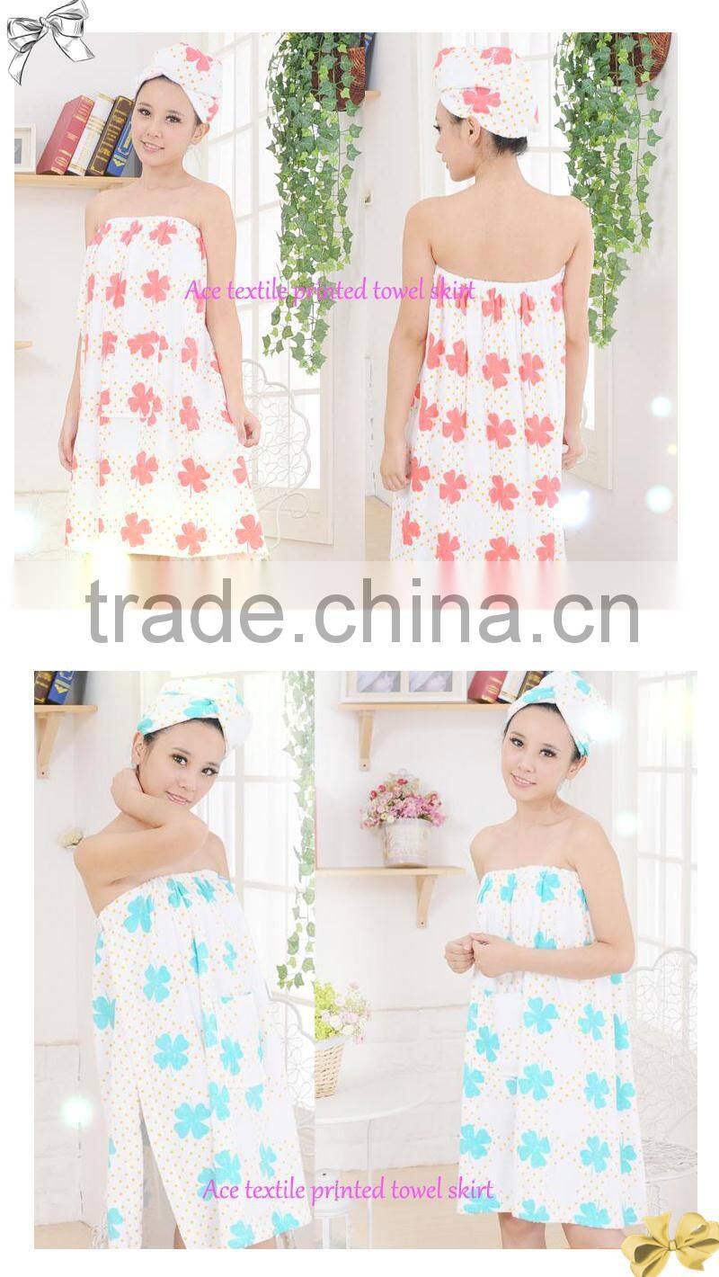 100% cotton cute design kids bathrobe towel reactive printing kids towel dress robe