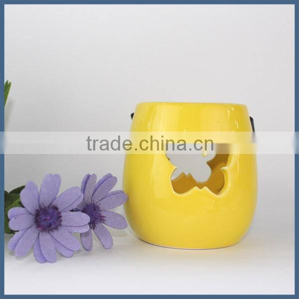 Hot new small size lovely ceramic candle holder lantern
