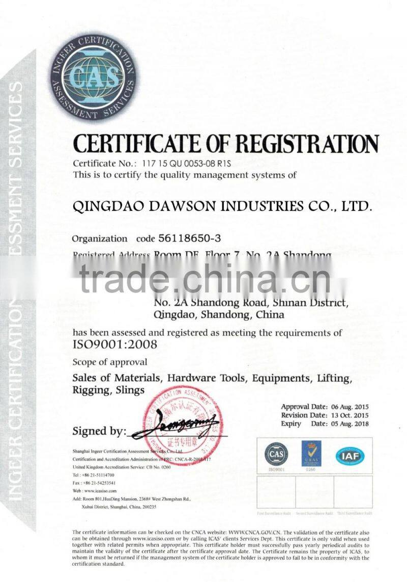 Yarding Block Oval Eye Single Sheave With Painted Orange Color