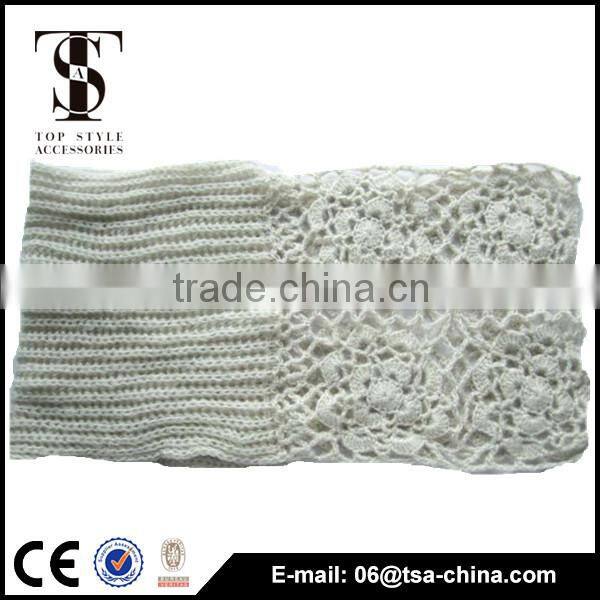 New fashion accessories desiign winter warm hand crocheted shawl