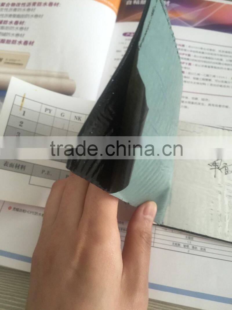 Eco friendly Self adhesive waterproof bitumen membrane with PP nonwoven fabric