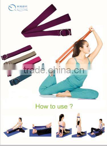 Eco & durable Cotton material Biodegradable yoga straps