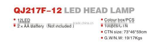 Camping Lantern QJ217F-12 12LED HEAD LAMP