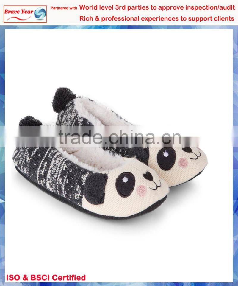 Panda ballerina cute knitted animal indoor boot,girls shoes,fashion shoes