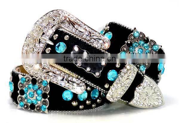 Western Cowgirl Berry Turquoise Concho Belt Manufacturer
