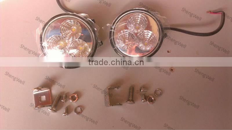 ShengWell Auto 9W 3"inch led work light Epistar led work light Flood/Spot epistar 9w flood LED work light