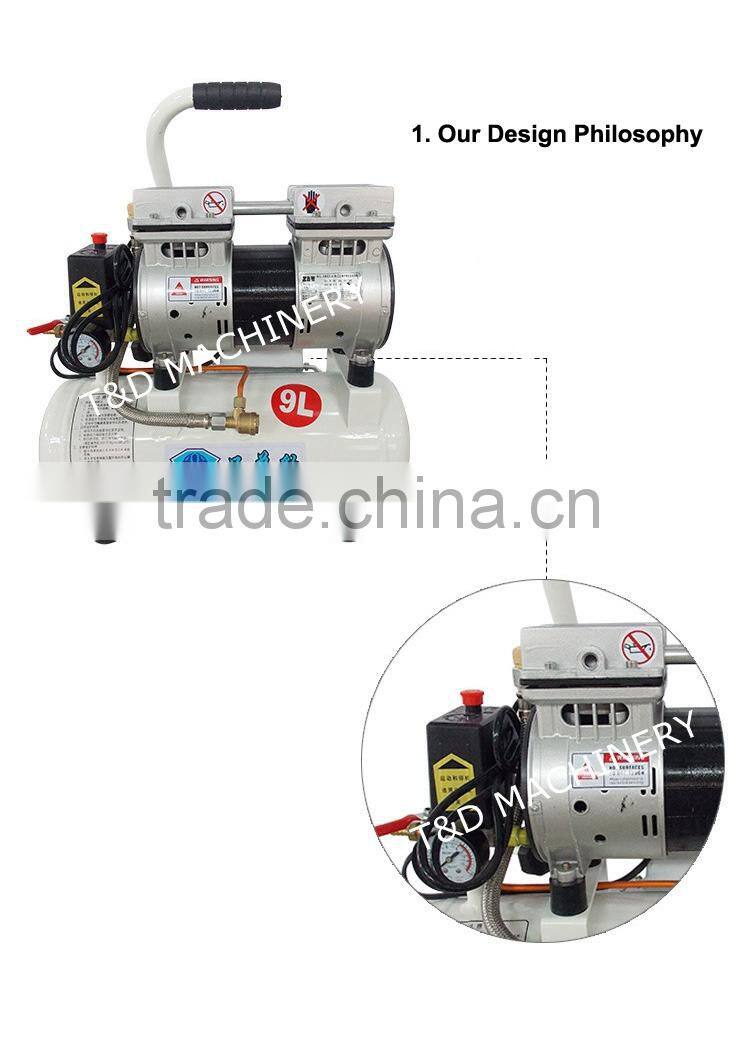 portable oiless 220v air compressor