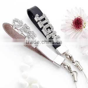 rhinestone mobile phone bottle lanyard