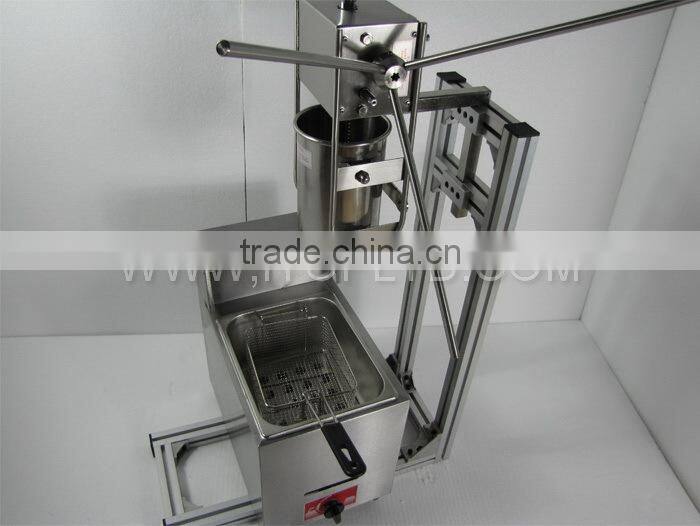 Stainless steel Churros Machine and Gas fryer