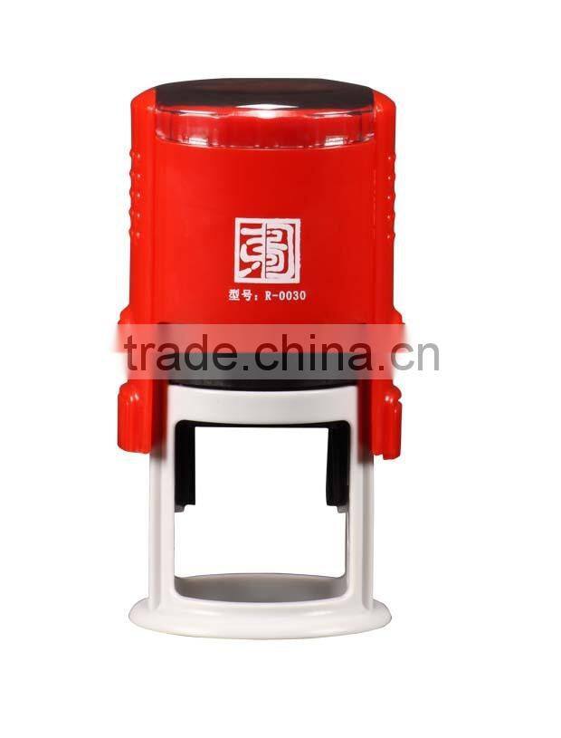 Free samples Round 30mm office use stationery laser engraving clear stamp set