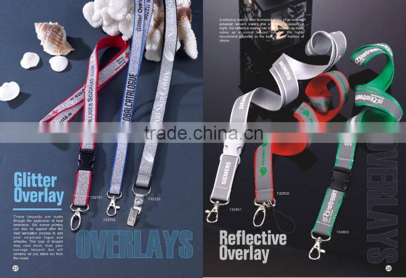 reflective printing lanyard glow in the dark lanyard