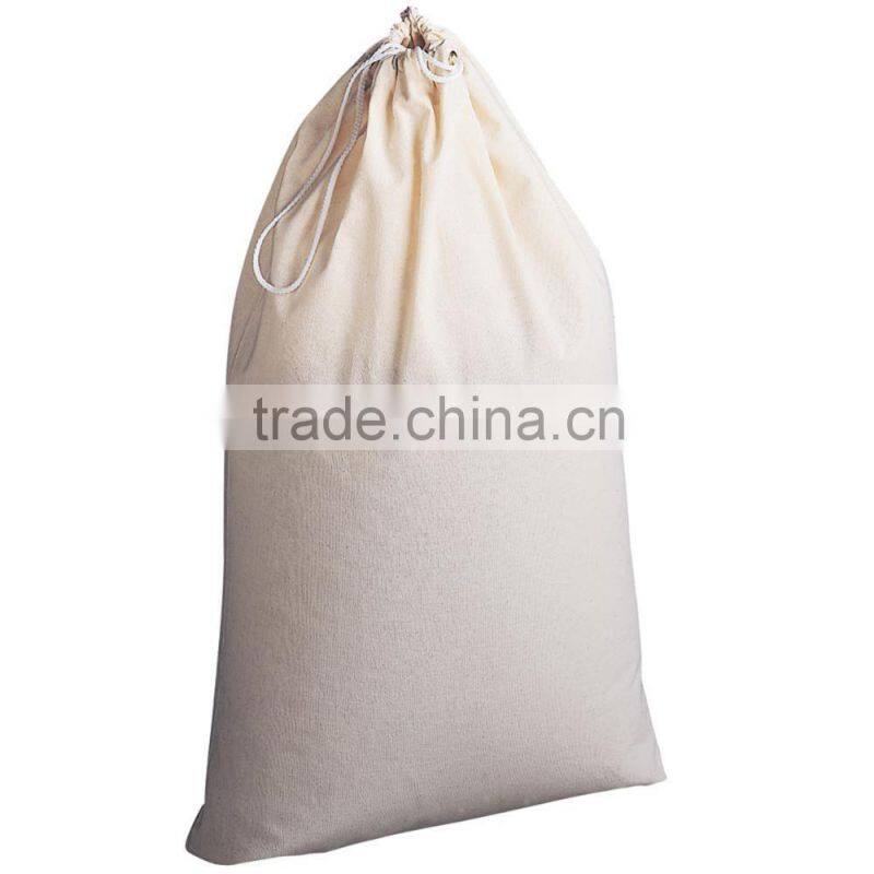 Drawstring Natural Cotton Laundry Bag Extra Large