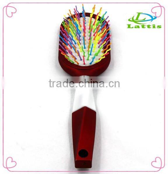 Plastic Flexible hair brush Beautiful Star Electric Hair Straightener Comb Brush