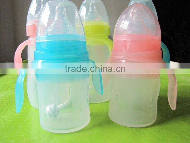 food grade silicone baby feeding Bottle/BPA free silicone baby feeding bottle