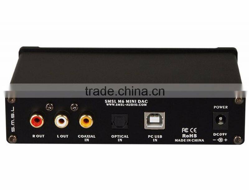 SMSL M6 32Bit/384KHz HiFi Multifunctional Mini DAC Decoder + Headphone Amplifier Asynchronous