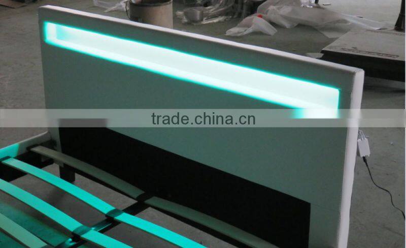 Modern pu leather bed double leather bed new design