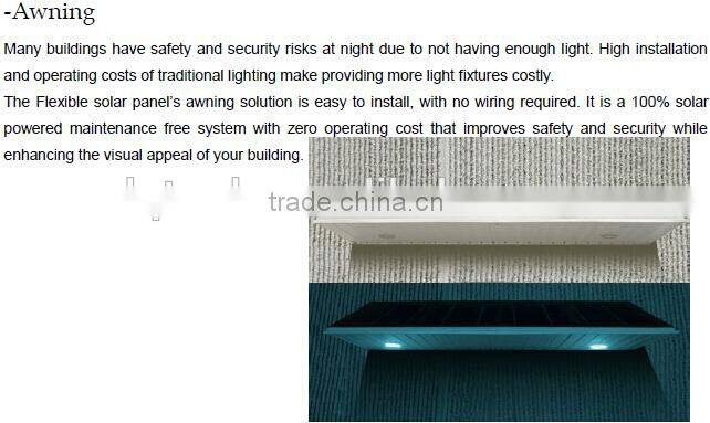 72W amorphous silicon flexible solar panels