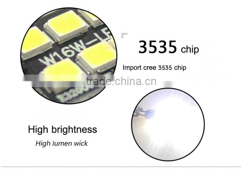 car accessories 2016 super bright T15 2835 15smd canbus car led turn light