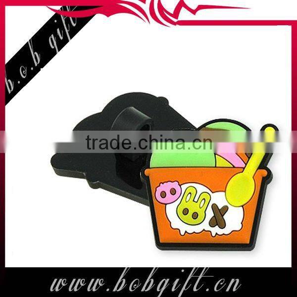 ice cream soft PVC pencil topper/ 2" soft pencil toppers