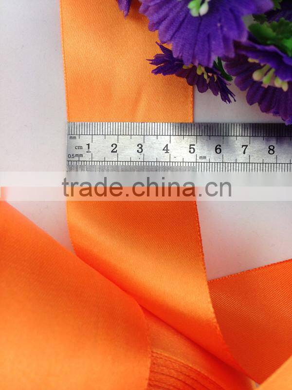 Wholesale Hot Sale 2 inch 50mm Brown Satin Ribbon Gift Home Decaration Christmas Colorful Ribbons 100yards/piece
