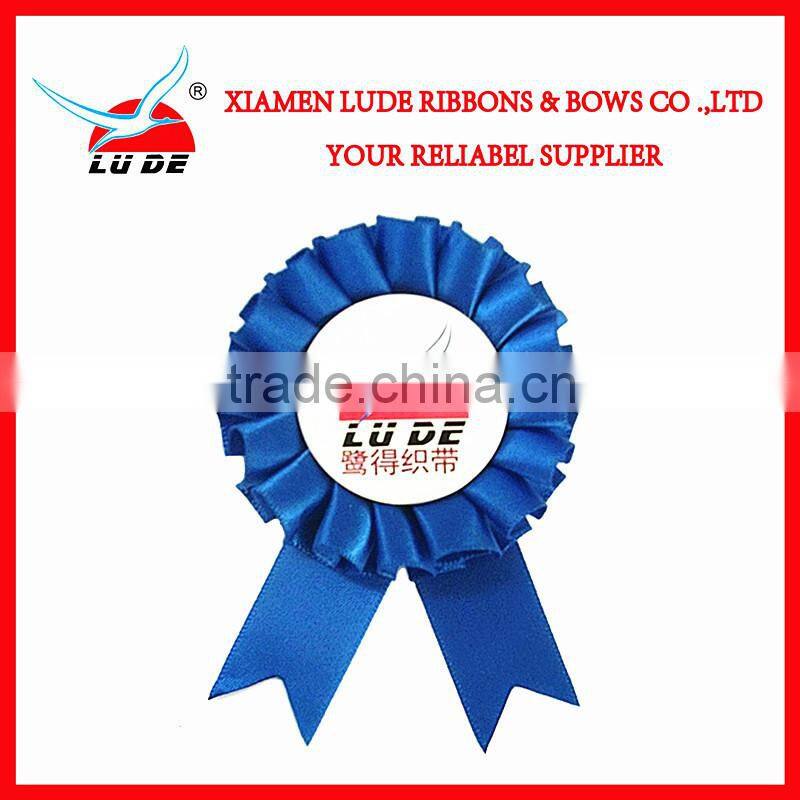 Factory High Quality Green Award ribbon rosette Wholesale