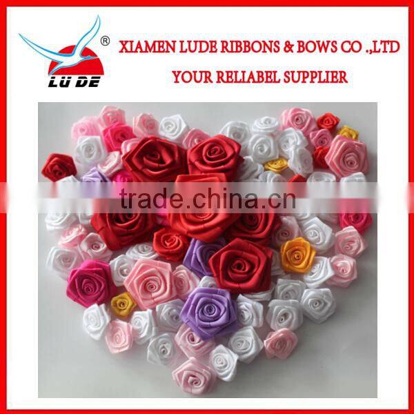 colorful handmade carnation flower ribbon for the mothers' day gift packing