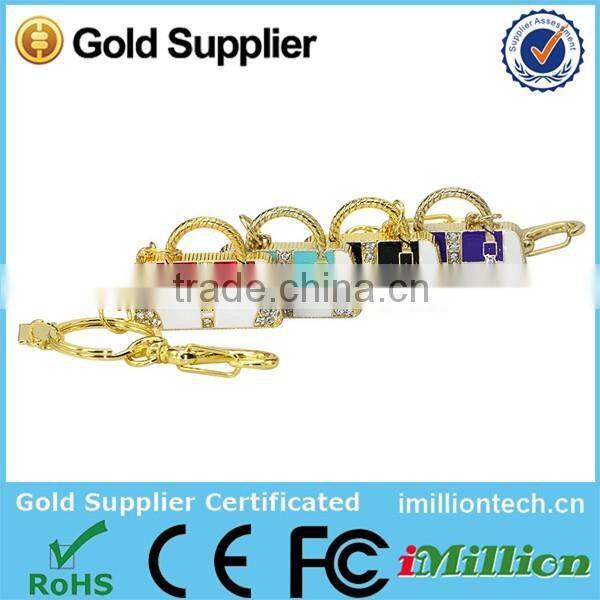 100% real capacity Woman hand bag/purse usb flash drive 4GB 8GB 16GB 32GB deisgn jewellery crystal usb flash drive pen drive