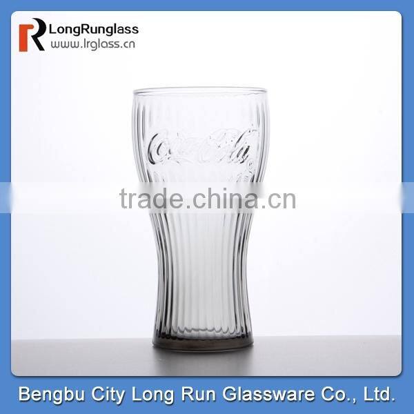 LongRun 347ml classical new style coca cola glass cup drinking glass mug wholesale
