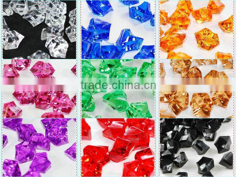 Acrylic Gems Scatter Green Stone Confetti For Shining Wedding Decoration