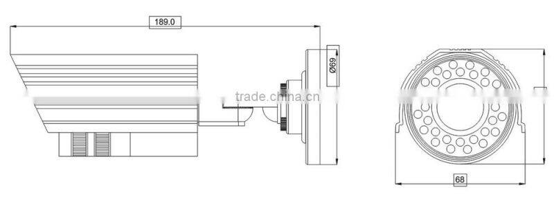 Ocean OC-Eye03S 2 Megapixel HD Network Camera Outdoor Bullet Security Onvif P2P IP Cameras