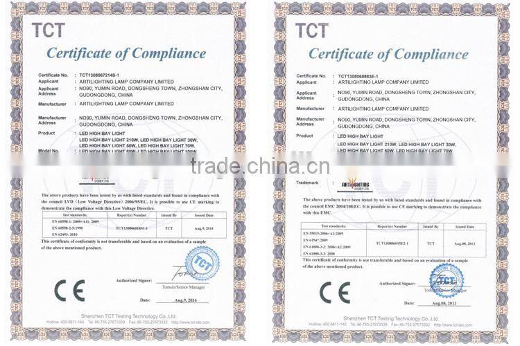 Led high bay light for warehouse and gas station lighting