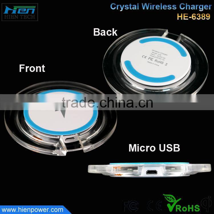 2015 new design Acrylic wireless charger accept customize LOGO wireless charger for samsung galaxy note 3