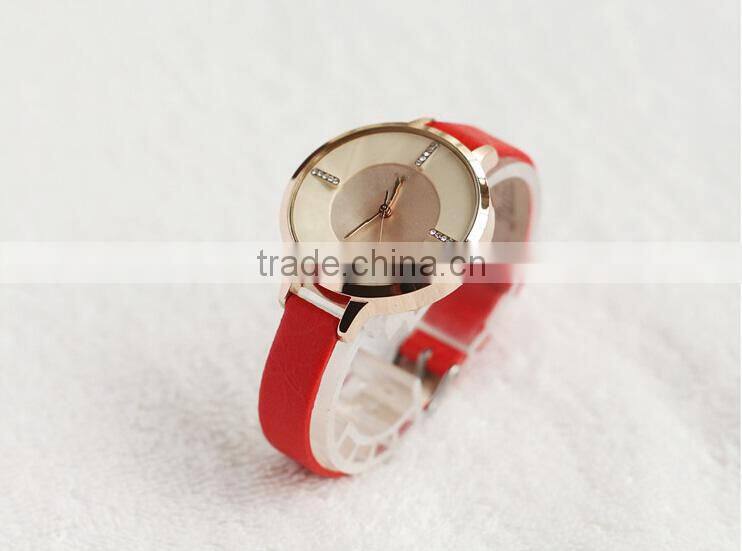Leather Strap Quality Fashion Girls Wrist Watches
