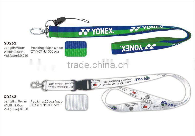 Good Quality 2.0cm Good Quality Woven Label Polyester Neck Lanyards.