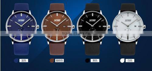 fashion man quartz leather japan movt quartz 3 atm water resistant watch