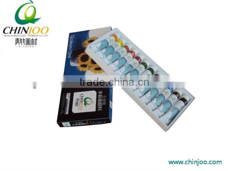 12 colors Professional water paint set