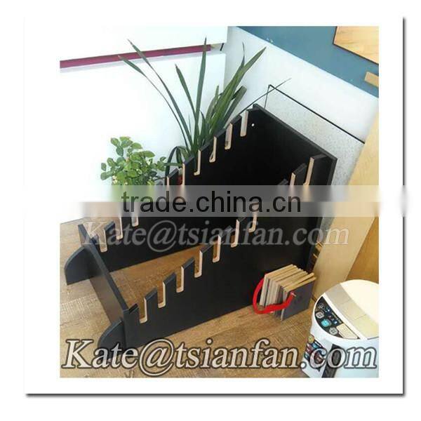 E027---MDF simple tile display rack stand