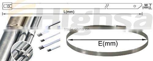pvc stainless steel cable tie